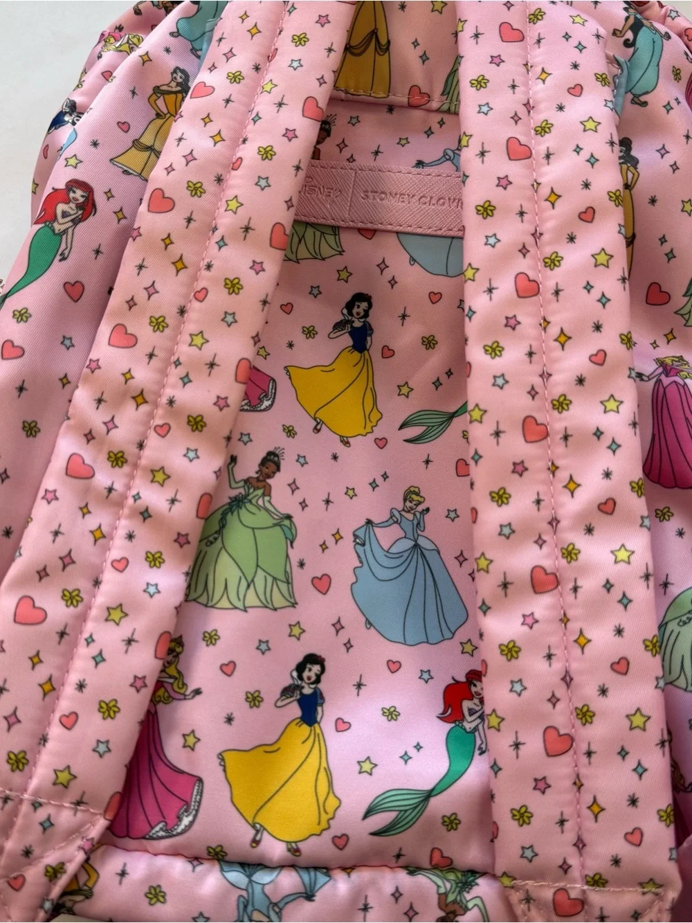 Disney Princess x Stoney Clover Lane Pink All-Over Print Nylon Backpack SCL